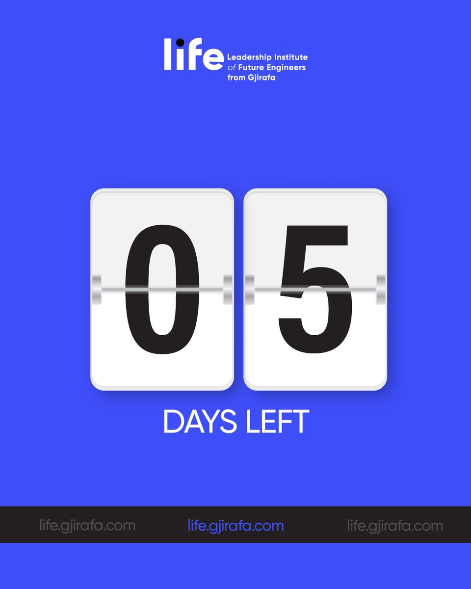 Tick, tock.

Apply at life.gjirafa.com