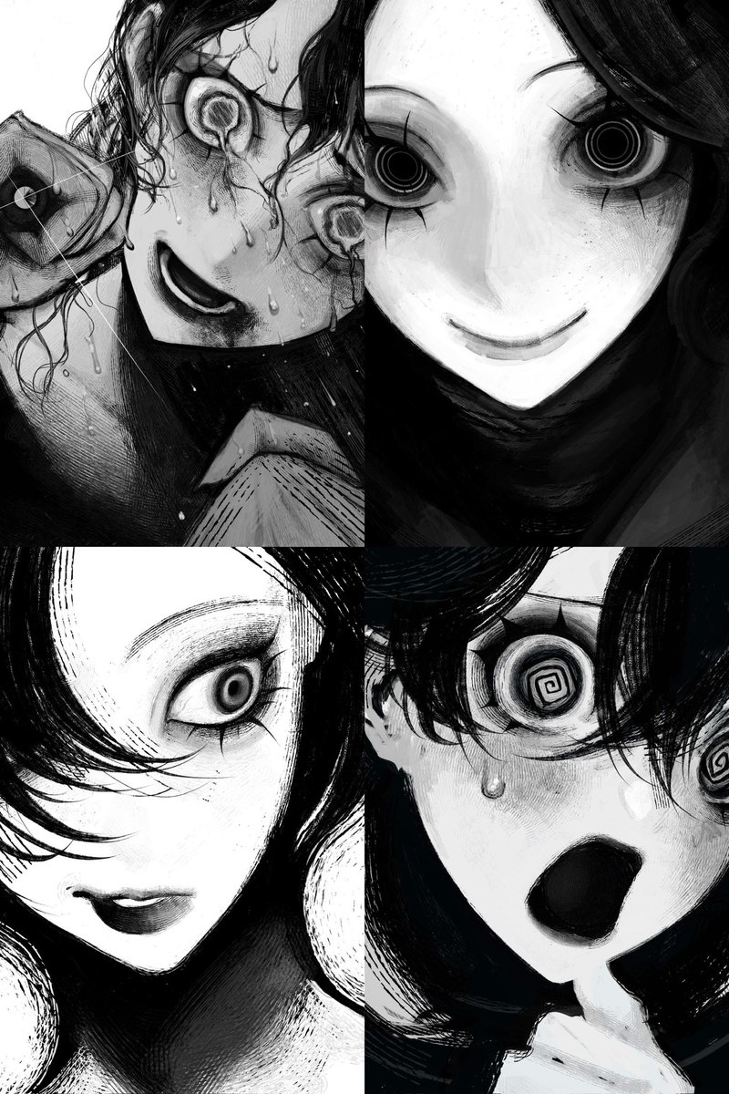 #2025年自分が選ぶ今年上半期の4枚 
下半期もよろしくお願いします🖤👁️‍🗨️