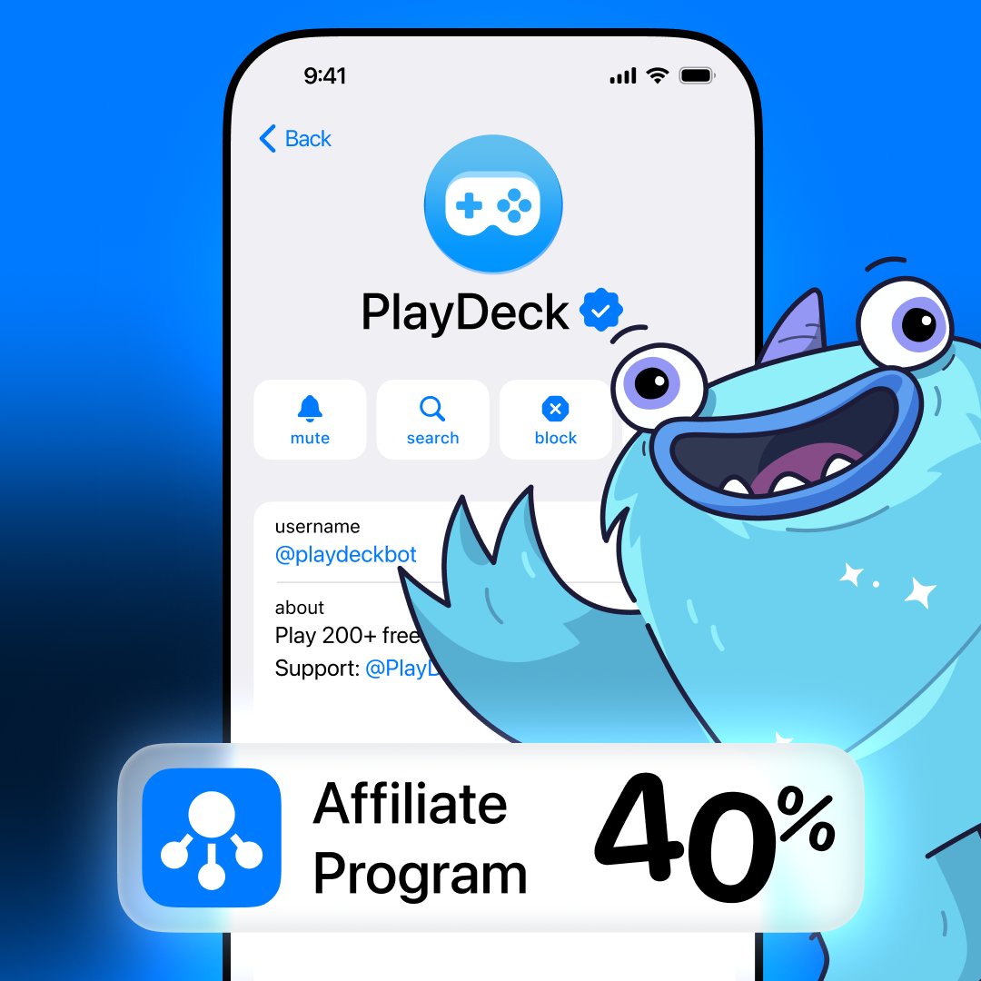 💸 Turn invites into real rewards!

Join the PlayDeck Partner Program — earn 40% of your referrals’ spending for 6 months

💼 Want more? Become an Ambassador and get paid to promote games!

Start here 👉 t.me/playdeckbot
Learn more 👉 t.ly/6E9dJ

#GameRewards