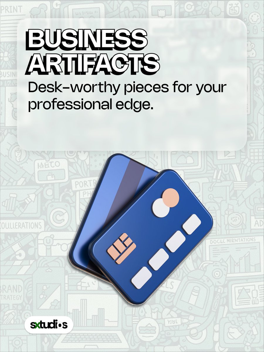 sxtudios's tweet photo. 12. Why have a basic business card when you can have a "business artifact"? We turn the everyday pieces of your professional life into desk-worthy works of art. Because your brand deserves to look as good as it performs. https://t.co/Nw34mujWHY