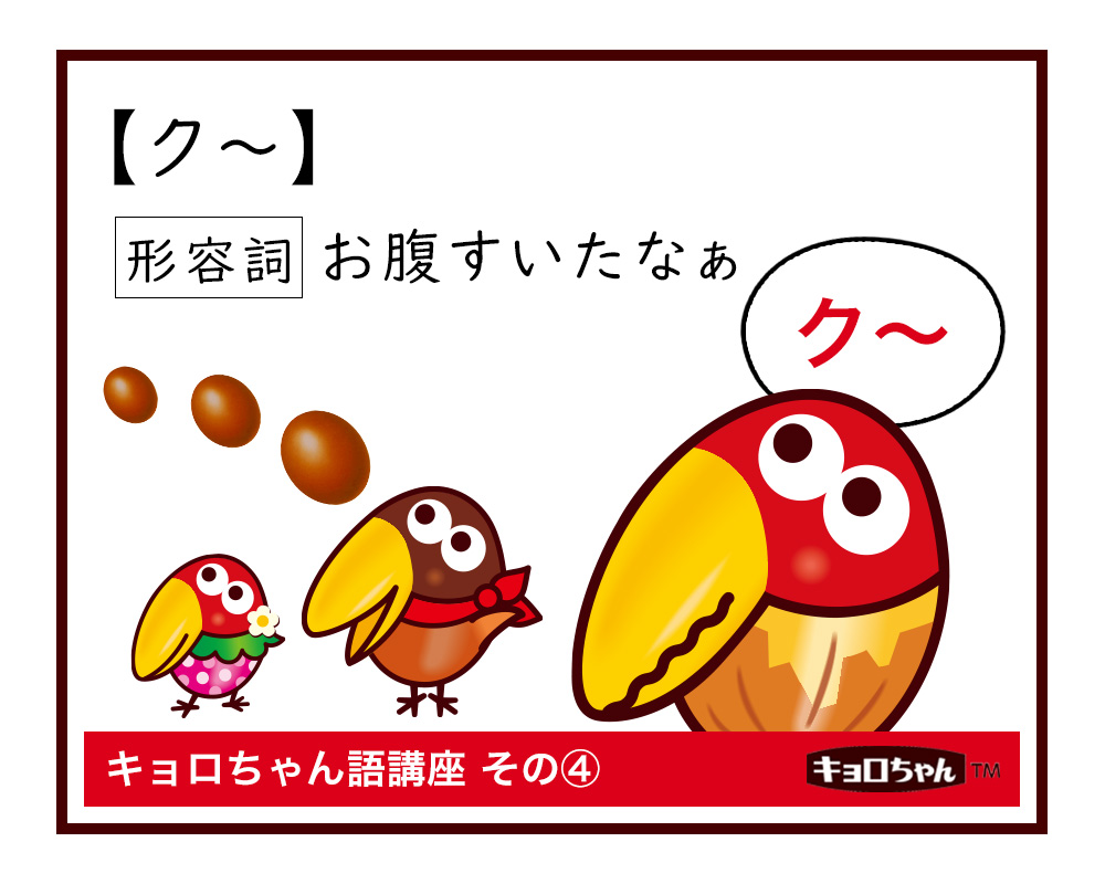 ✏️今週のキョロちゃん語講座🧐 キョロが一日になんかいもつかっ