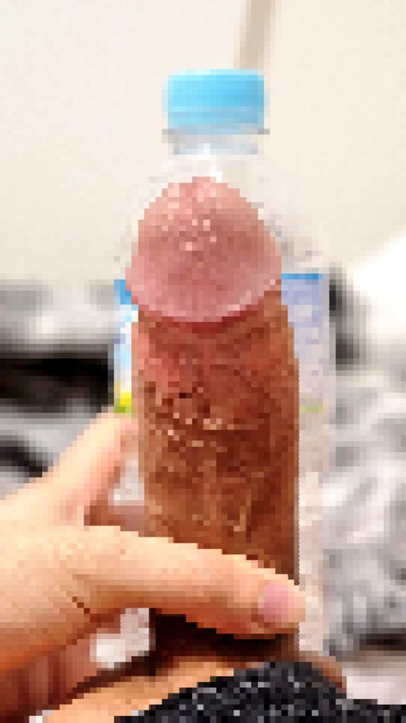 リクエスト頂いたので水のボトルと太さ比較
何となくわかるかなぁ？笑