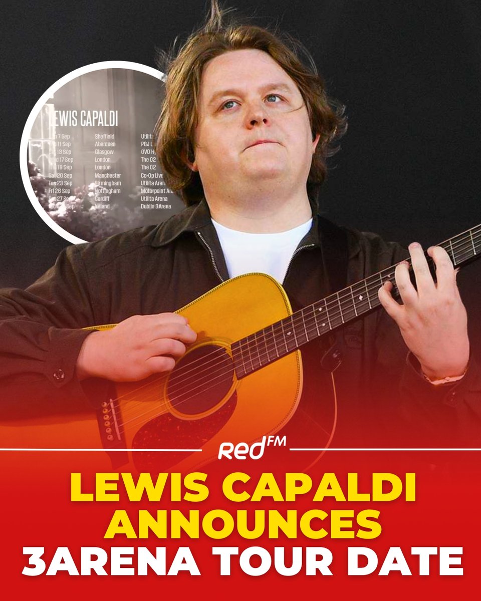 Fresh from his Glastonbury comeback set, Lewis Capaldi has just announced dates for his UK &amp; Ireland tour, with a date at Dublin's 3Arena 😍