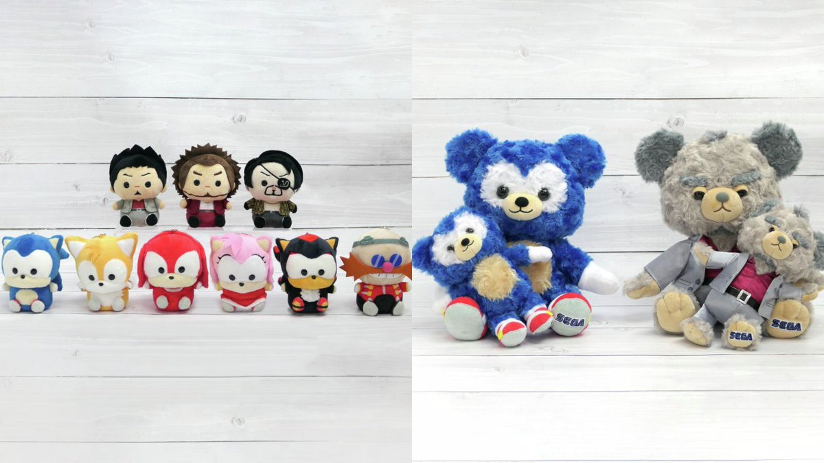 ぬいぐるみ 12345 ソニックや桐生一馬、真島の兄さんが手のひらサイズのキュートな