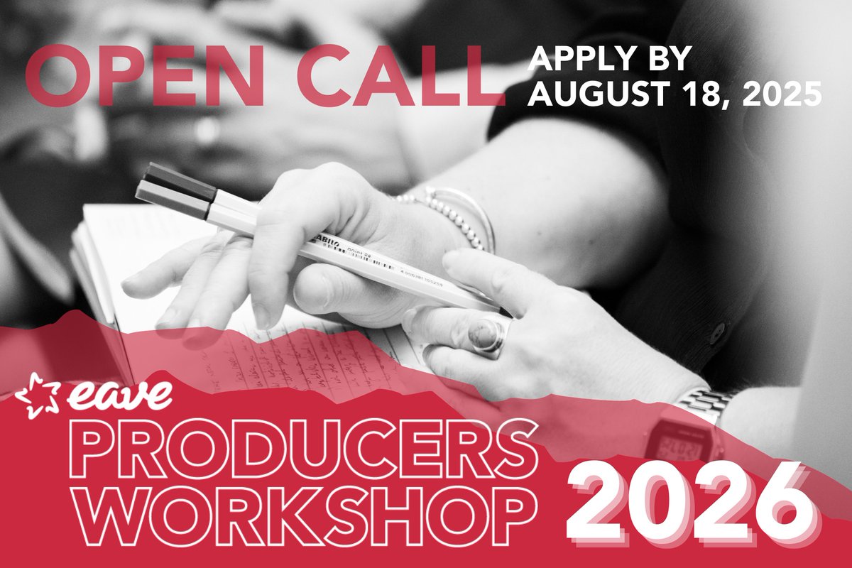📢 Productores!

EAVE Producers Workshop 2026 ha obert el termini d’inscripció de la convocatòria!

👉Un programa d’un any de durada, centrat en tres setmanes intensives de desenvolupament professional

⏳Data límit ✍️18 agost 2025

🔗 europacreativamedia.cat/noticies/eave-…