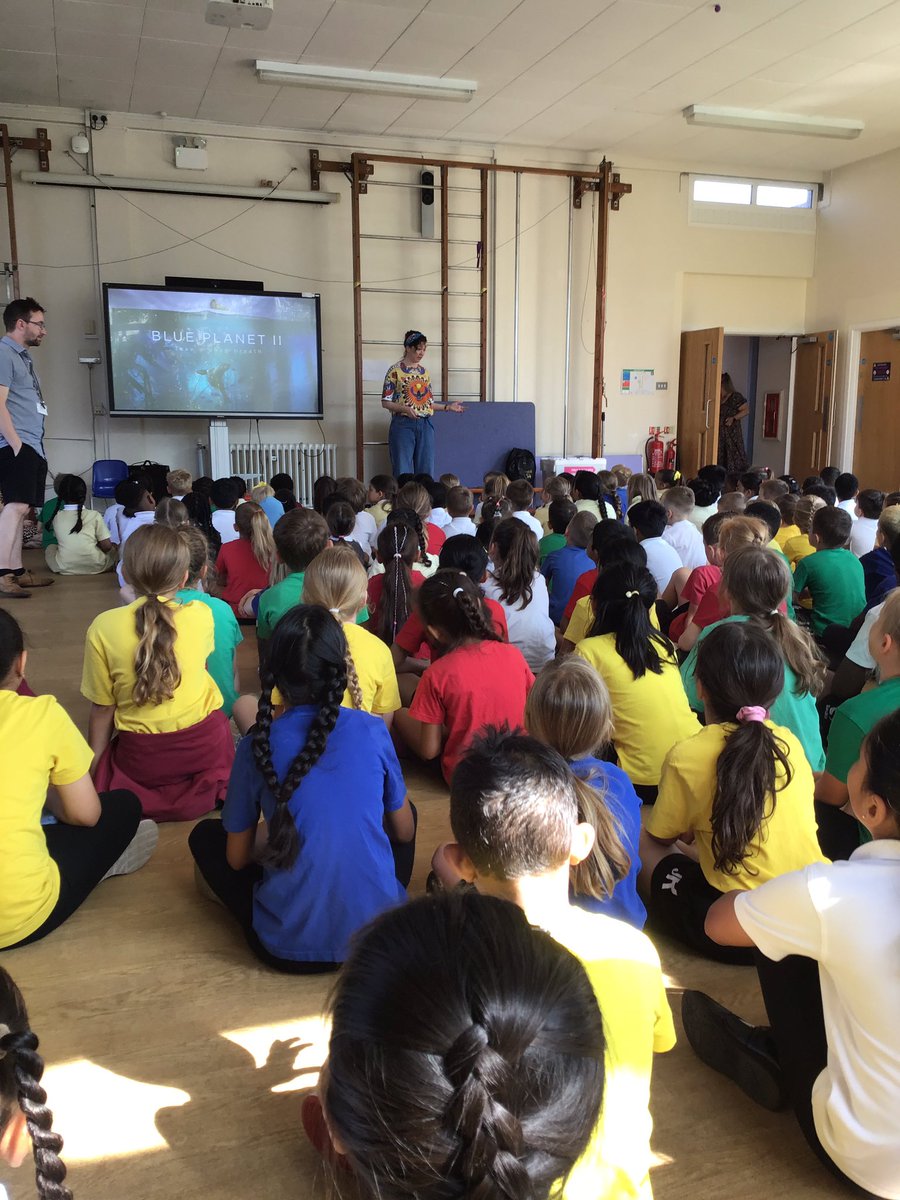 We are enjoying a visit from MG Leonard.the author of The Tale of a Toothbrush this morning.