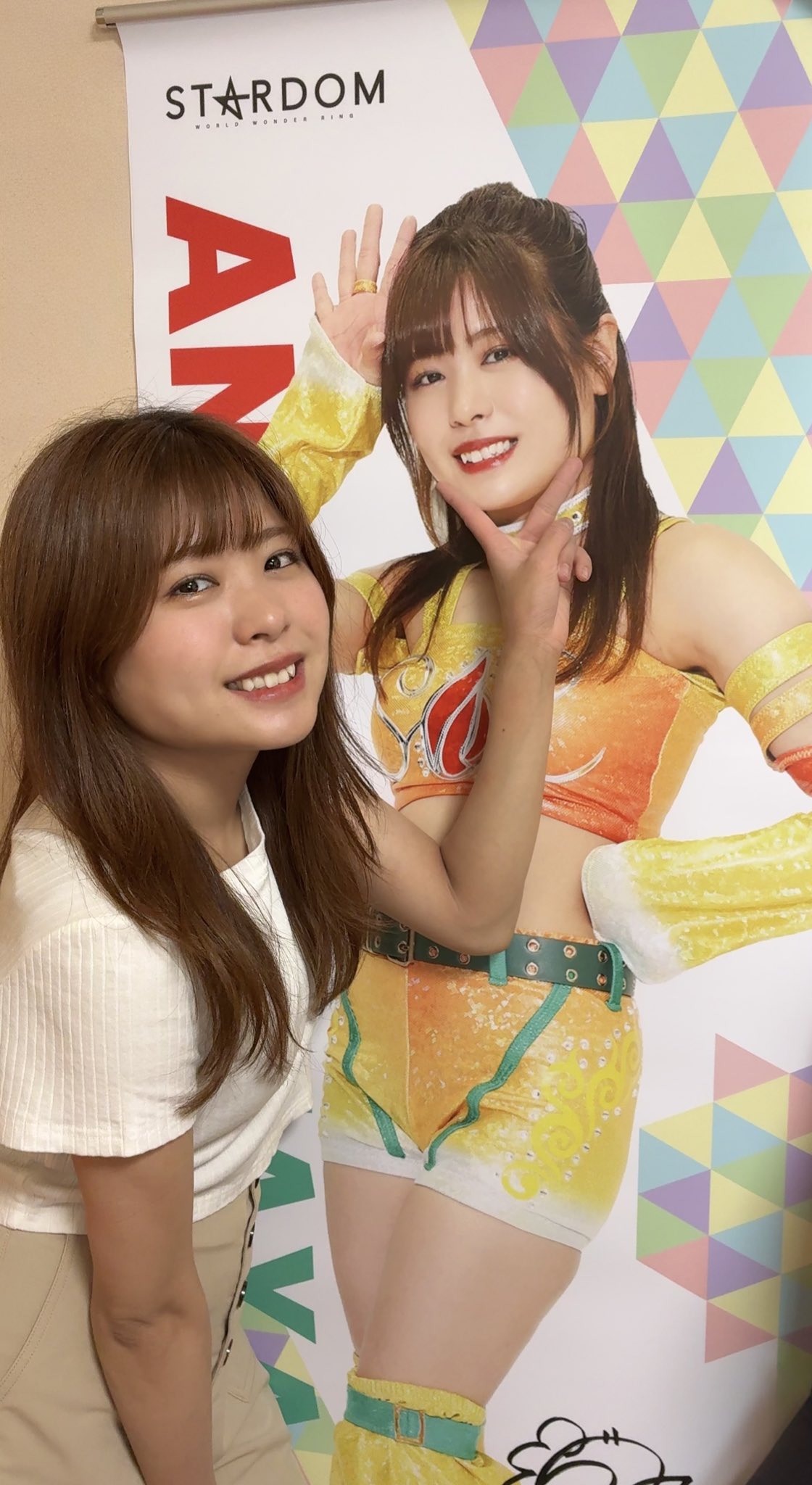 AZM 等身大タペストリー STARDOM スターダム 女子プロレスラー