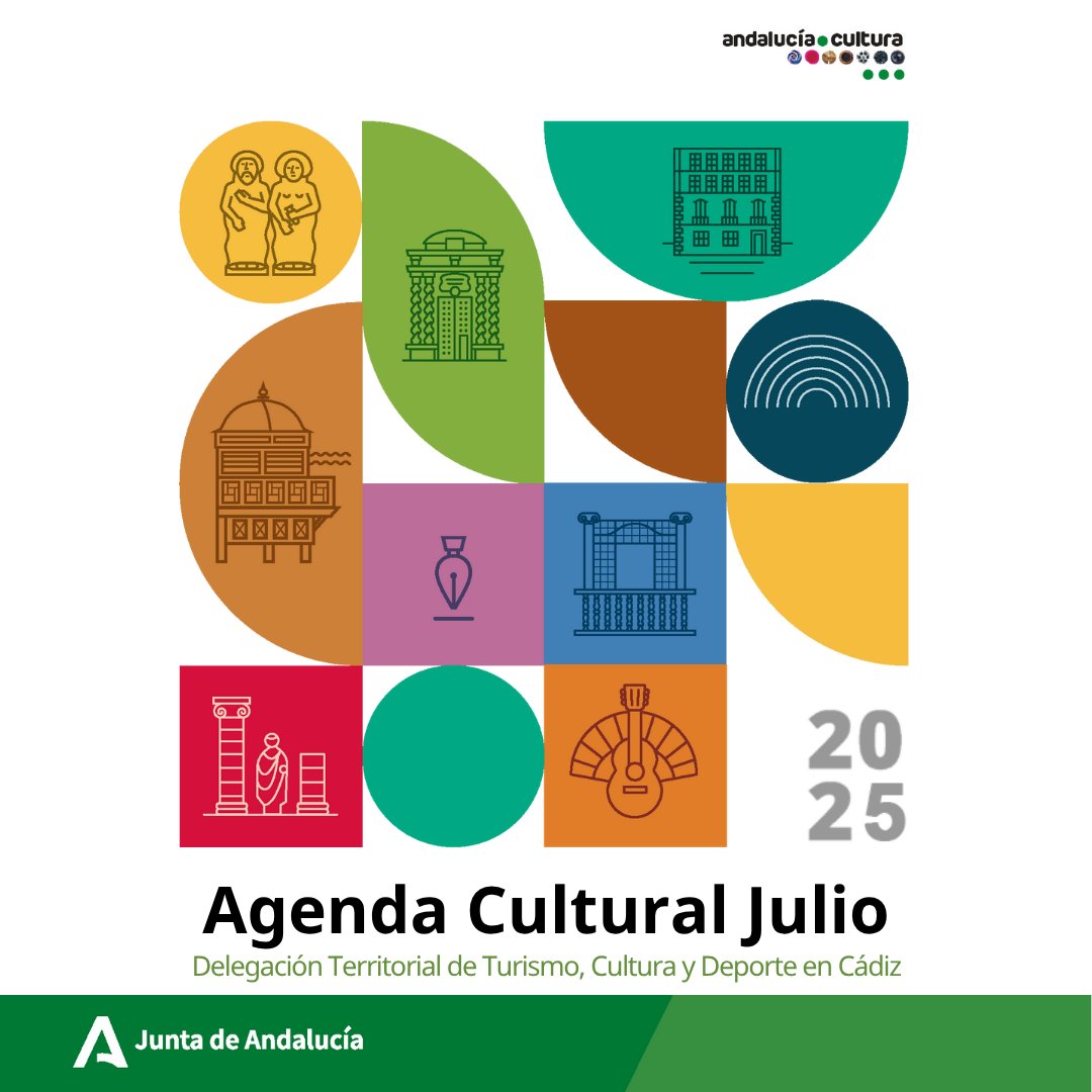 Agenda Cultural de Julio de la Delegación Territorial de Turismo, Cultura y Deporte en Cádiz: lc.cx/dxVqfo