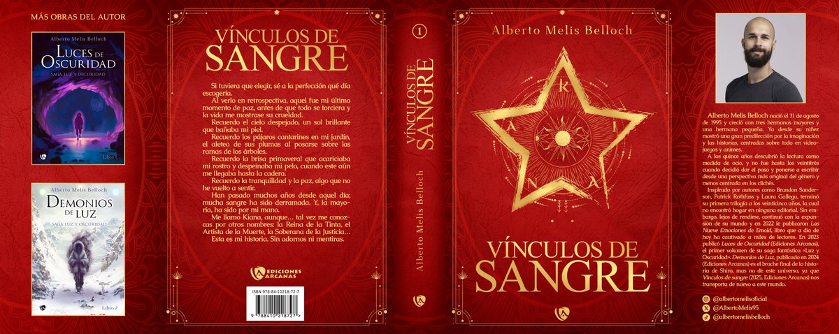 Edic_Arcanas's tweet image. 🧐Seguimos abriendo boca con nuestras #nuevaspublicaciones  Hoy os traemos la #cubierta y la #sinopsis  de #vinculosdesangre de @albertomelisoficial

😜Próximamente en #EdicionesArcanas

 #fantasía #NuevasLecturas #EdicionesArcanas #novela
#AutoresArcanos