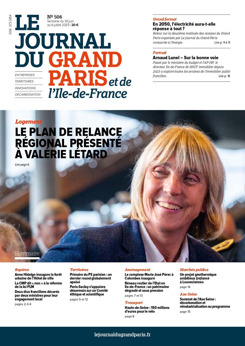 JournalGdParis's tweet image. ☀️ Cette semaine dans le JGP :
🏘 #Logement : le premier plan territorial de relance présenté à @valerieletard
🌳 @Anne_Hidalgo inaugure la forêt urbaine de l'Hôtel de Ville
🧪 #ParisSaclay s'appuiera désormais sur un Comité éthique et scientifique