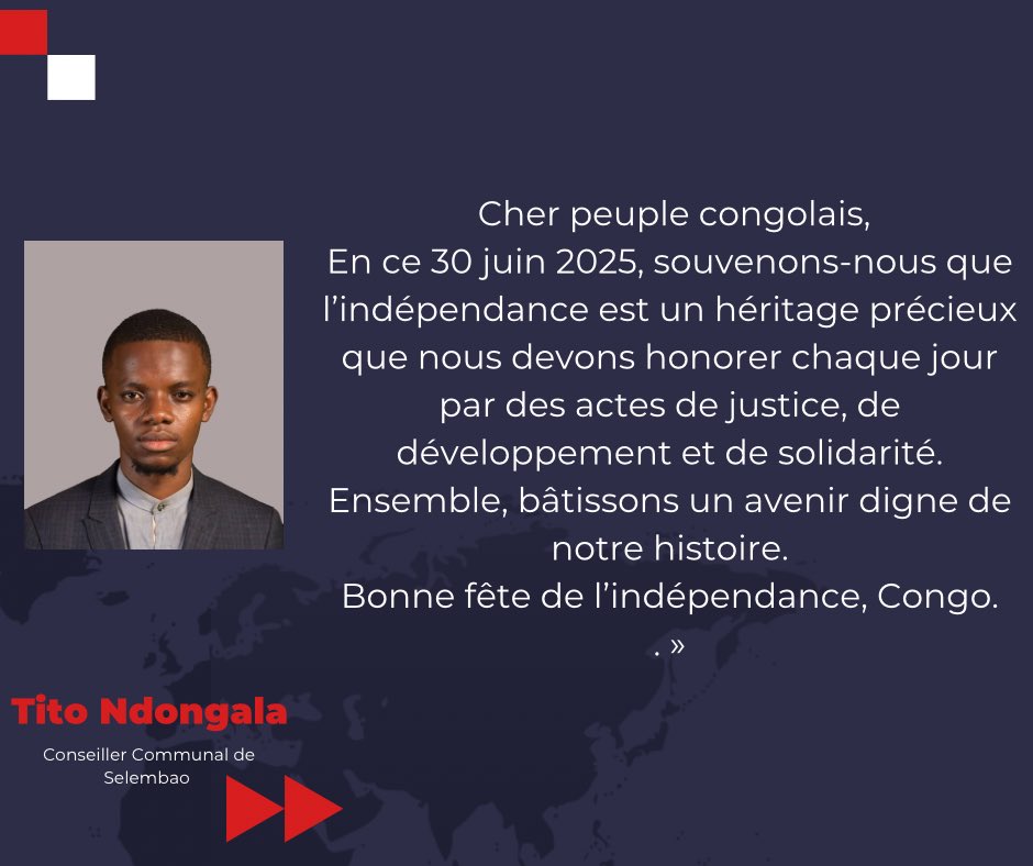 Ndongala Tito 🇨🇩 (@ndongalatito) on Twitter photo 📍 Journée de l’indépendance 🇨🇩.
Que la liberté et la paix accompagnent toujours notre peuple.
<a href="/Presidence_RDC/">Présidence RDC 🇨🇩</a> <a href="/MbuwaHm9/">Herman MBUWA</a> <a href="/Tobie_Kayumbi/">TOBIE KAYUMBI</a> <a href="/IrisNzolantima/">Iris Nzolantima</a> 📍 Journée de l’indépendance 🇨🇩.
Que la liberté et la paix accompagnent toujours notre peuple.
<a href="/Presidence_RDC/">Présidence RDC 🇨🇩</a> <a href="/MbuwaHm9/">Herman MBUWA</a> <a href="/Tobie_Kayumbi/">TOBIE KAYUMBI</a> <a href="/IrisNzolantima/">Iris Nzolantima</a>