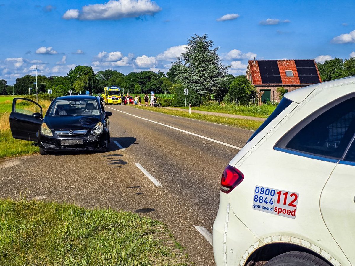 Zware aanrijding op de N731 bij Glane