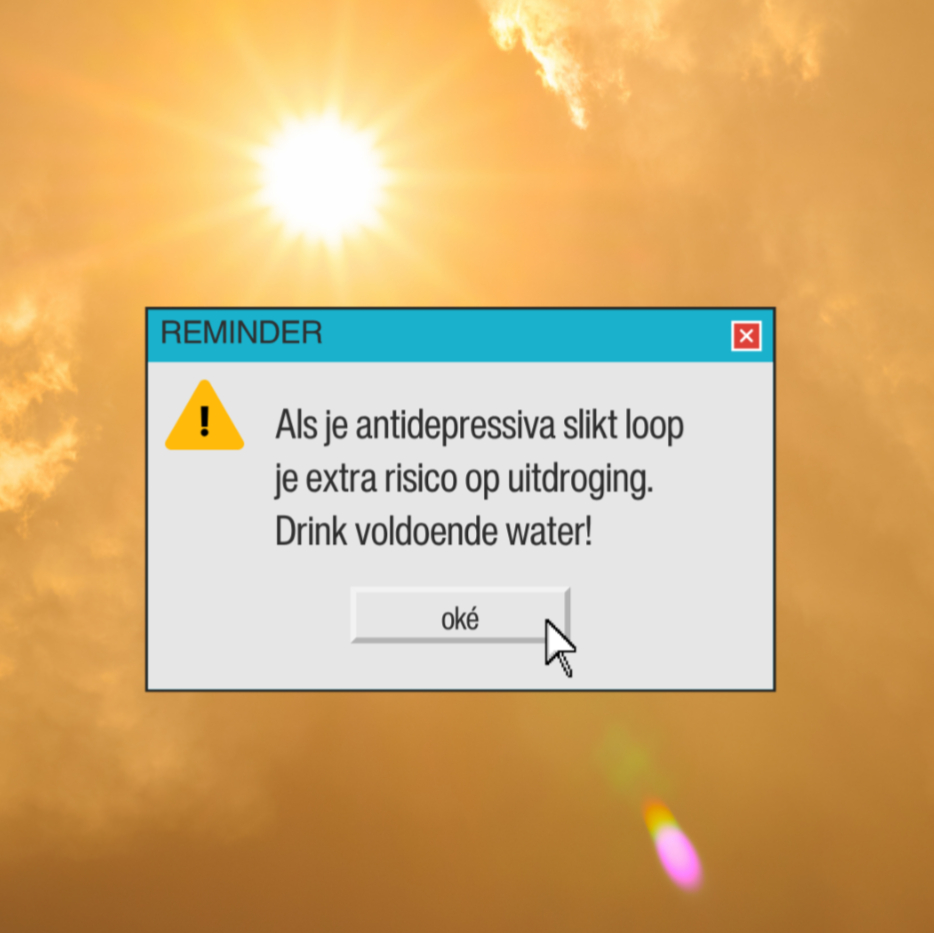 DRINK 👏 VOLDOENDE 👏 WATER 👏

Bij gebruik van sommige medicijnen, zoals antidepressiva, is het éxtra goed om op te letten. Het kan namelijk een bijwerking zijn dat je sneller vocht verliest.

Stuur dit naar die persoon die wel een reminder kan gebruiken 👆
#HitteGolf