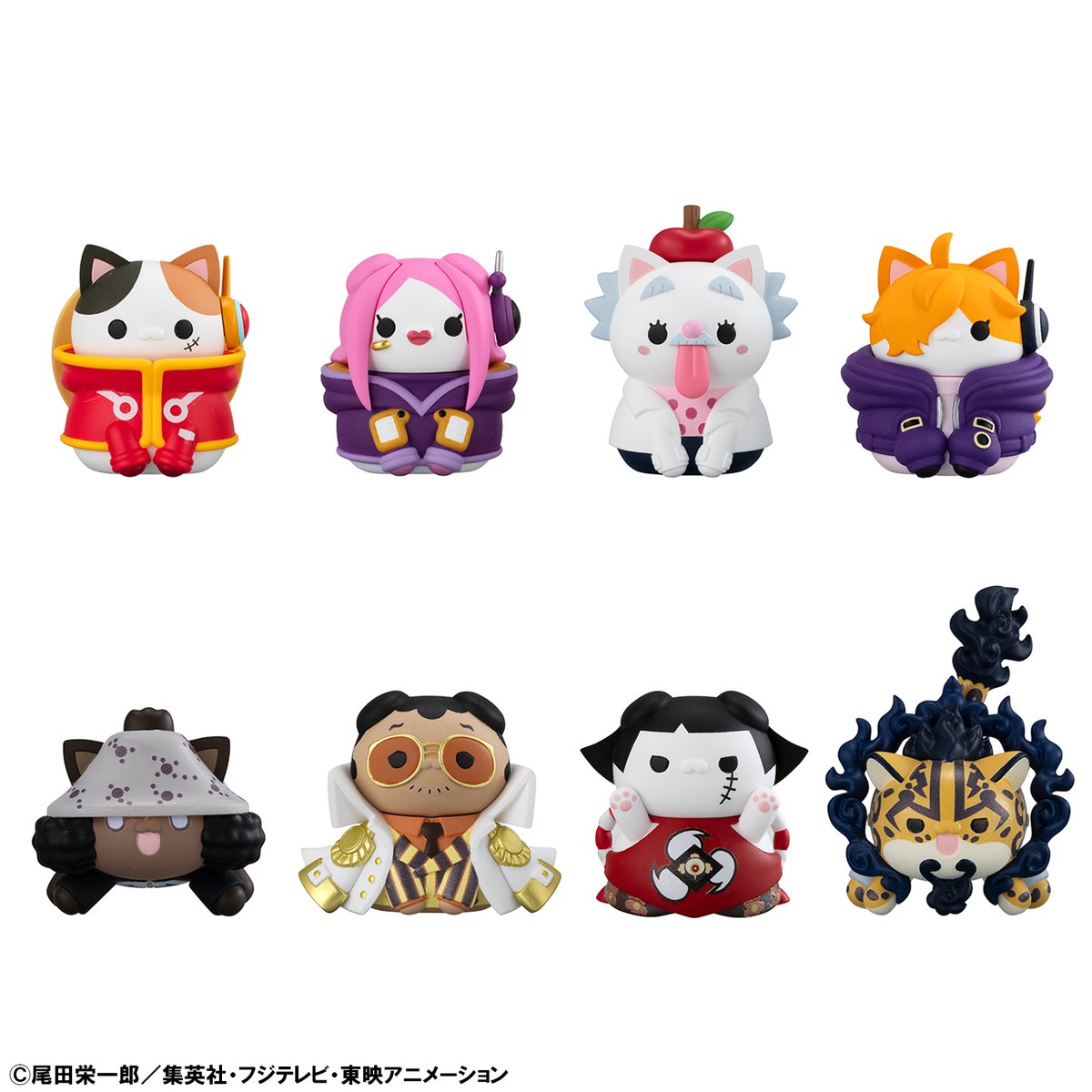 【#ワンピース】

◆デザイン初公開◆

🐈 ┈┈┈┈┈┈🐈
MEGACATシリーズ　ワンピース
ニャンピースニャーン！エッグヘッド編
🐈 ┈┈┈┈┈┈🐈

ニャンピースニャーン！エッグヘッド編が登場メガ！

⏰予約開始は7月3日(木)

予約情報は当アカでお知らせメガ！
megahobby.jp/event/mega-cat…
#onepiece