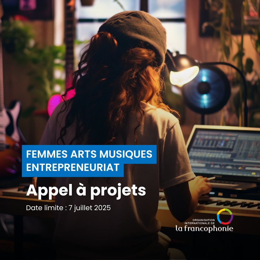Plus que quelques jours pour participer à #FAME, l’appel à projets lancé par l’OIF pour renforcer les compétences des productrices et les connecter aux réseaux de l’industrie musicale.

🔗 Candidatez ici : ow.ly/Elcy50W9iPY

#Francophonie #DiversitéCulturelle