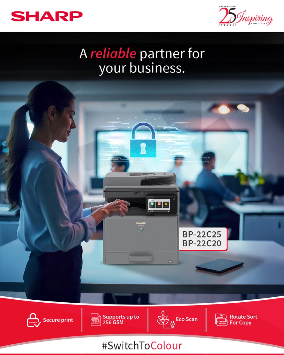 sharp_india_'s tweet photo. Trusted business partner for secure, sustainable, and high-performance
document solutions designed to grow with your business.
#SwitchToColour #Helios #SHARP #sharpindia #sharpbusiness #sharpbusinesssolutions https://t.co/QJRieVZJxN