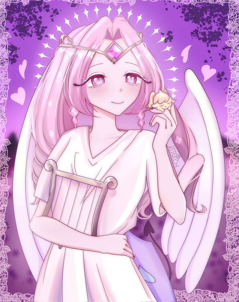 Kusechh's tweet image. 🍇 Sweet eternity in the embrace of Sloth🌷
💗 She is so pretty~💕
💜 #cookierun #EternalSugarCookie 🪻