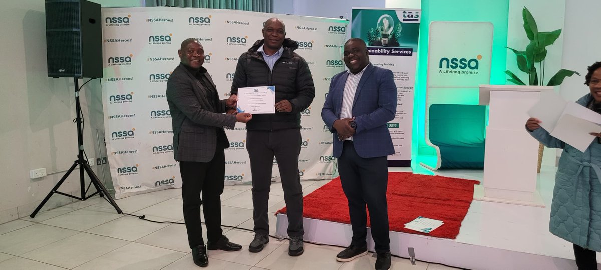 TAS_technical's tweet image. From frameworks to action!

We spent three power-packed days with the @nssazw    team, unpacking sustainability reporting and it was nothing short of inspiring.

Thinking about sustainability reporting for your organization? Contact us📩 marketing@tas.co.zw or  +263 775 014 044