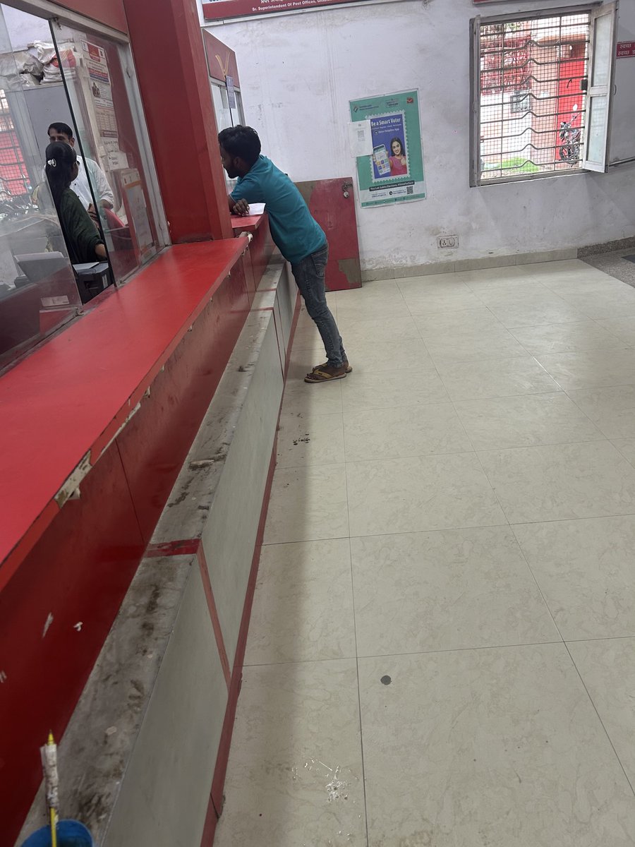 ⁦<a href="/IndiaPostOffice/">India Post</a>⁩ 
The office of India post at bazaria Ghaziabad So is really in a deplorable condition which demands immediate attentionn of the authorities concerned.
Cleanliness required. people coming there at least deserve potable water in this intense heat.