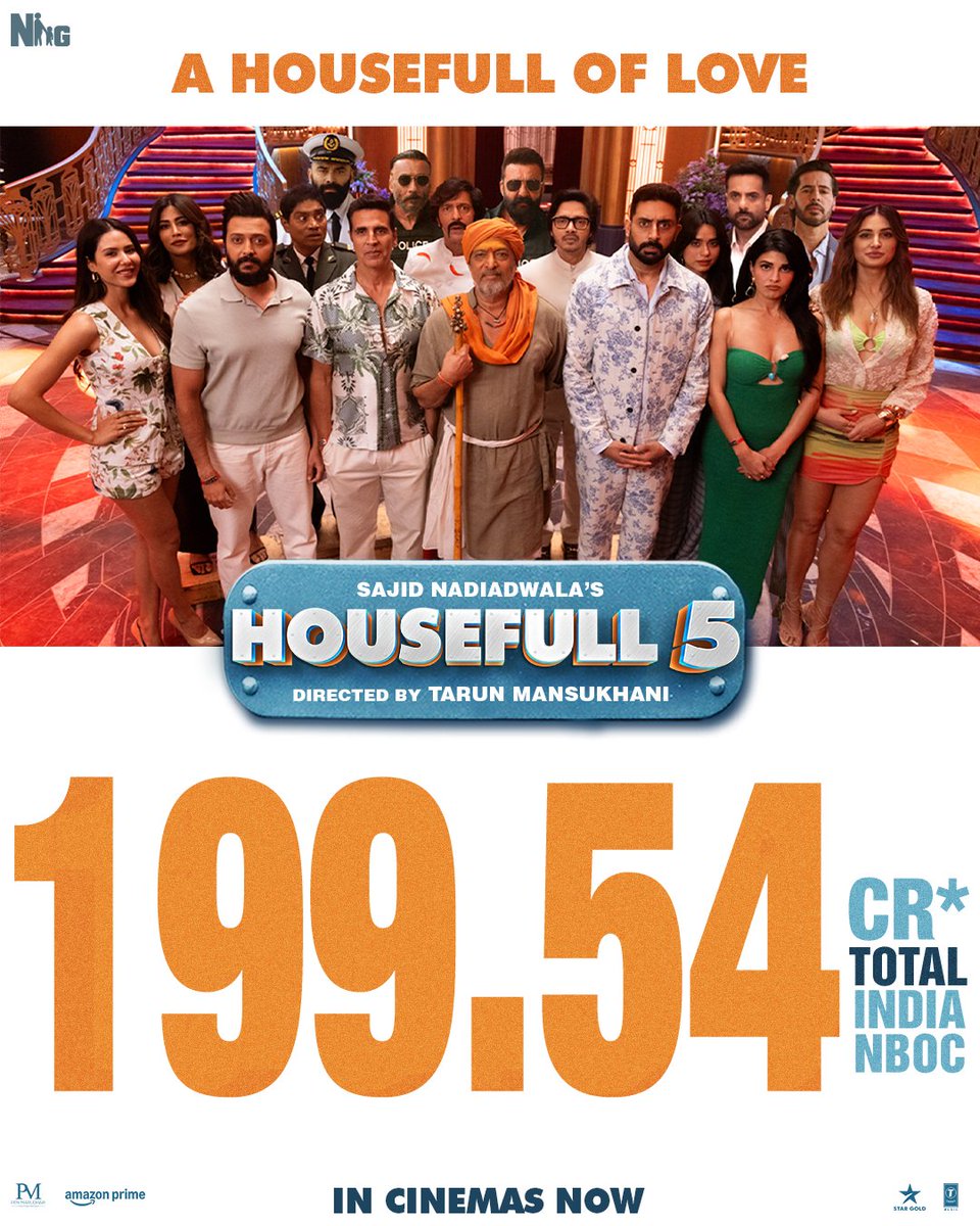 Tarun Mansukhani (@tarunmansukhani) on Twitter photo The chaos is unreal.
The love is massive.
Thank you for making this comedy cruise unforgettable!♥️🫶🏻
#Housefull5 in cinemas now!
Catch #Housefull5 in cinemas — book your tickets now! 🎟️
bookmy.show/Housefull5
#SajidNadiadwala’s #Housefull5
Directed by <a href="/Tarunmansukhani/">Tarun Mansukhani</a> The chaos is unreal.
The love is massive.
Thank you for making this comedy cruise unforgettable!♥️🫶🏻
#Housefull5 in cinemas now!
Catch #Housefull5 in cinemas — book your tickets now! 🎟️
bookmy.show/Housefull5
#SajidNadiadwala’s #Housefull5
Directed by <a href="/Tarunmansukhani/">Tarun Mansukhani</a>