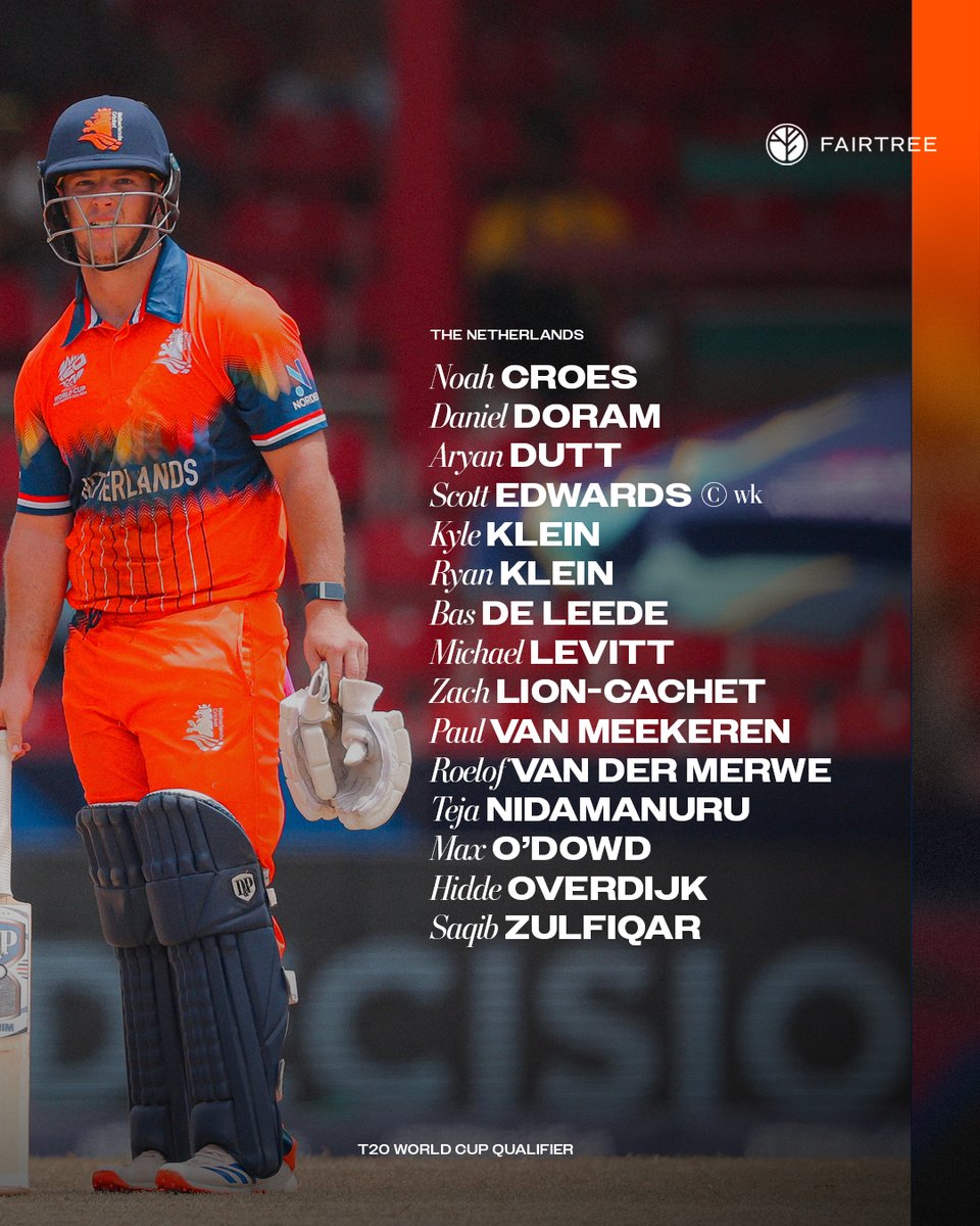 Cricket🏏Netherlands (@kncbcricket) on Twitter photo 𝗢𝗿𝗮𝗻𝗷𝗲 𝗔𝗹𝗲𝗿𝘁 🚨The Squad is Set.
The ICC Men’s European T20 World Cup Qualifier awaits and these are the players who are ready to shine on home soil at <a href="/VoorburgCC/">Voorburg Cricket Club 🏏🏆</a>.
Let's go Netherlands! 🇳🇱
kncb.nl/en/news/bas-de…
#kncbcricket #kncbmen #T20I #T20WorldCupQualifer 𝗢𝗿𝗮𝗻𝗷𝗲 𝗔𝗹𝗲𝗿𝘁 🚨The Squad is Set.
The ICC Men’s European T20 World Cup Qualifier awaits and these are the players who are ready to shine on home soil at <a href="/VoorburgCC/">Voorburg Cricket Club 🏏🏆</a>.
Let's go Netherlands! 🇳🇱
kncb.nl/en/news/bas-de…
#kncbcricket #kncbmen #T20I #T20WorldCupQualifer