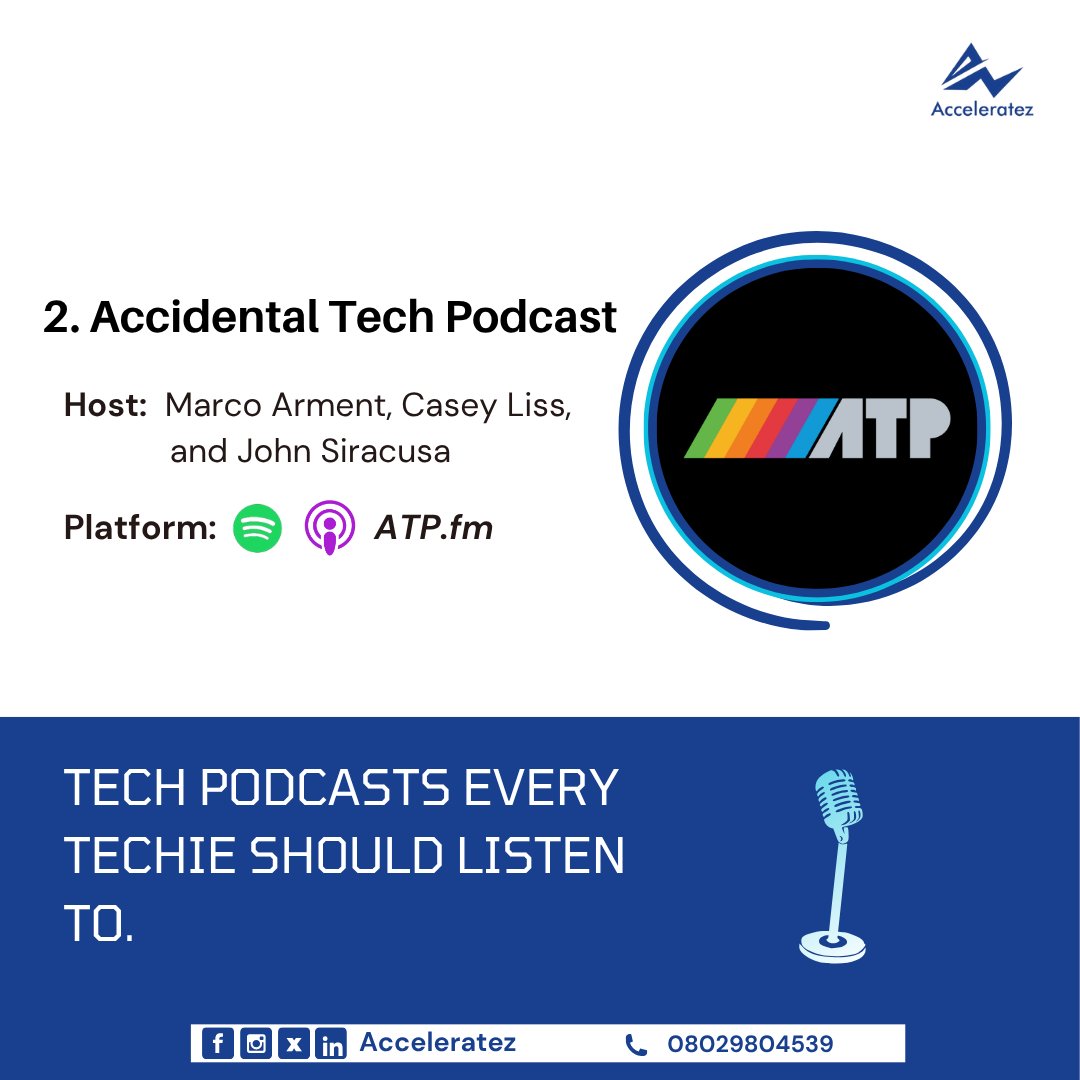 acceleratezhub's tweet photo. It's a new week, and what better way to fuel your tech journey than with some top-tier audio content? 

We've curated a list of must-listen tech podcasts designed to benefit every techie. 

Slide through to see what we've curated!

#acceleratez
#tech
#techpodcast
#techcommunity https://t.co/341V5ZyyX0