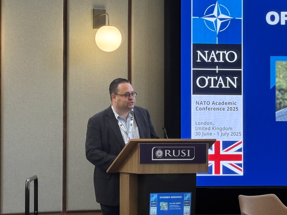 Centre co-director <a href="/wjhurst/">William Hurst</a> kicking off this year’s <a href="/NATO/">NATO</a> Academic Conference, co-organised with the Centre for Geopolitics and hosted by <a href="/RUSI_org/">RUSI</a> . Looking forward to the insights the next two days will bring!