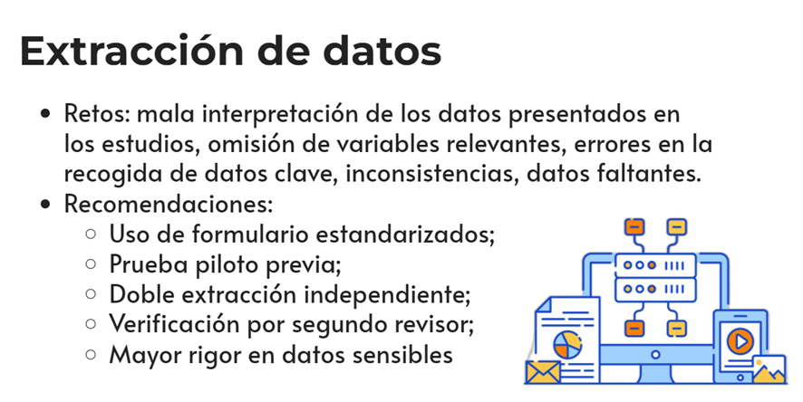 👀¿Cómo evitar sesgos en la extracción de datos en una #RevisiónSistemática?

➡️En #BiblioGetafe comparto 5 recomendaciones clave para reducir errores y mejorar la calidad del proceso.

🔗 bibliogetafe.com/2025/06/30/ext…

#RevisionesSistemáticas #ExtracciónDeDatos #Metodología