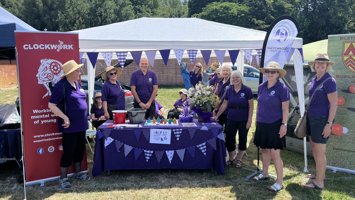 BletchingleyCC's tweet image. Yesterday’s performance at the #Bletchingley Village Fair was a resounding success. The sun shone brightly, the choir sung sweetly and we raised £106 for our chosen Charity - Clockwork. Well done to everyone involved and thank you. Clockwork.org.uk