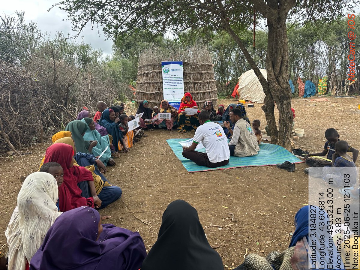 SARD199's tweet image. 🌱 With support from @SHF_Somalia, SARD is actively engaging Baidoa rural communities in hygiene awareness, environmental clean-up campaigns, and inclusive education sessions, we promote health, dignity, and resilience.
#WASH
#Somalia
#CommunityEmpowerment