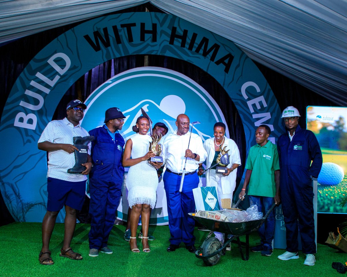 WhiteBearCOMM's tweet photo. Captain’s Putter Golf Tournament 19th Hole Experience,sponsored by @HimaCement, took place at Entebbe Club celebrating both the #CaptainsPutter election & the spirit of golf. Gen Michael Kabango & Peace Hellen reigned supreme, claiming top honors in the men’s & ladies’ categories https://t.co/3fb1c7OZlb