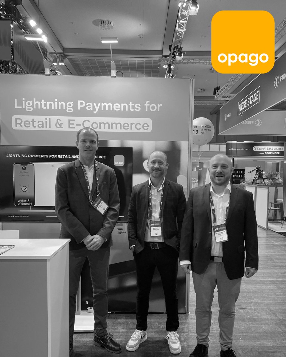 Last week, we were in Berlin at the <a href="/k5_futureretail/">K5</a> conference, where we presented our Bitcoin Lightning payment solutions for retail and e-commerce.

read more in our blog post: 
opago.com/en/post/opago-…
