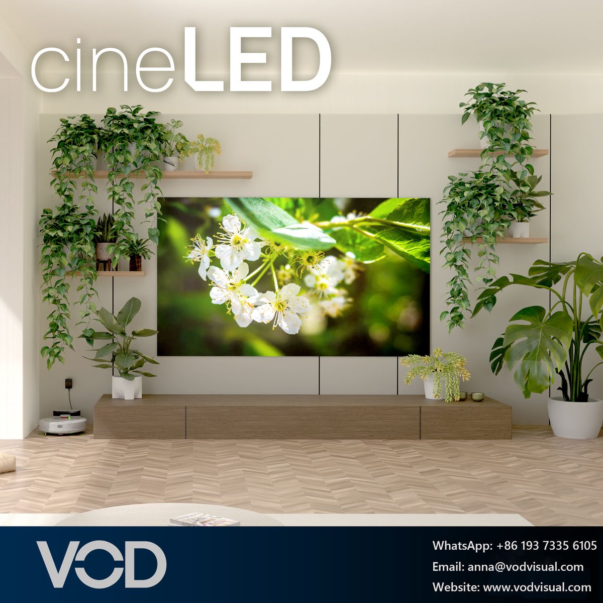 Anna_VODVisual's tweet image. The ultimate cinematic experience has arrived. Introducing cineLED—the definitive upgrade for your home theater, designed to immerse you in the action like never before.

#VODVisual #HomeCinema #cineLED #VibrantViewing #HomeTheater #VisualClarity #LEDdisplay #ImmersiveExperience