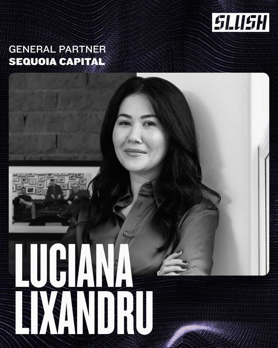 SlushHQ's tweet image. Ever since graduating from @Georgetown, Luciana knew she wanted to build her career in tech investing.
In 2011, she joined @Accel, where she backed breakout European companies like @UiPath, @Deliveroo, @MiroHQ, @framer, and @Tessian.
In 2020, Luciana took on a new role at…