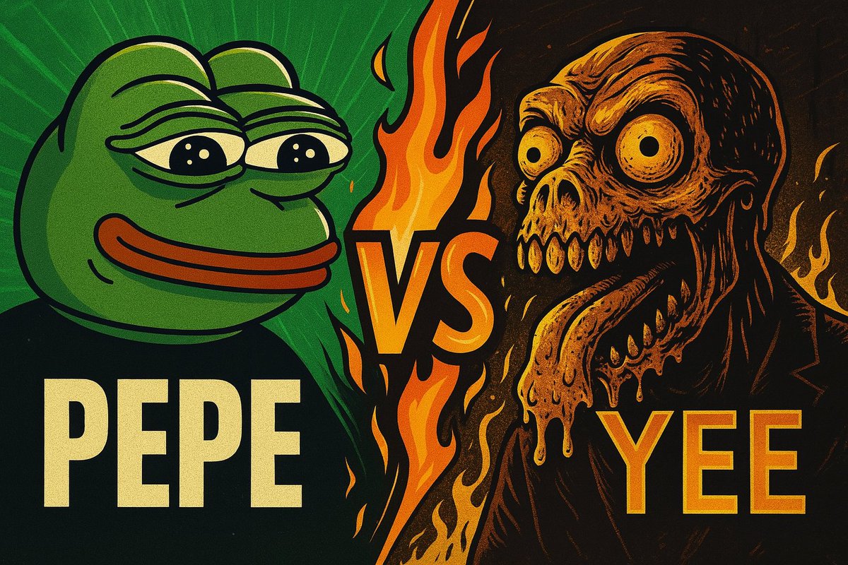 The outcome of this battle will undoubtedly be one of crypto's defining moments in 2025.
No doubt. No hesitation.
$YEE #PEPE <a href="/YeeErc20/">YeeToken</a>