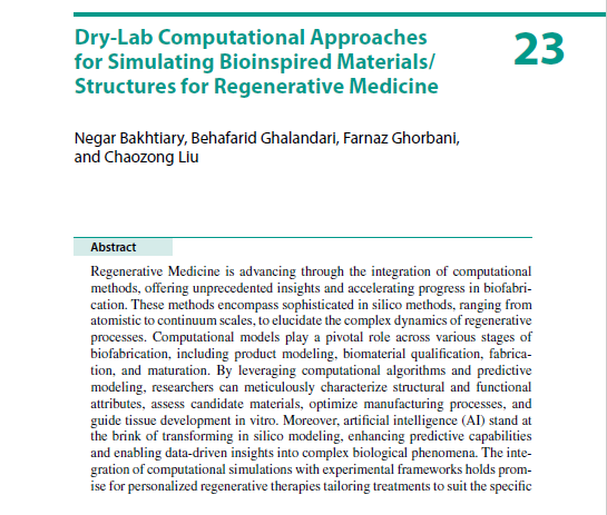Farnaz Ghorbani (@farnaz23591) on Twitter photo Happy to contribute as a co-author to this book chapter! Grateful for the opportunity to share our work with the wider scientific community. <a href="/hakoonaamatataa/">ŲÆŲ®ŲŖŲ± Ł
ŁŁŲ§Ų³Ų§</a> <a href="/BehafaridG/">Behafarid Ghalandari</a> <a href="/Liu_Lab_UCLIOMS/">Chaozong Liu</a>
<a href="/SpringerNature/">Springer Nature</a> <a href="/ucl/">UCL</a> <a href="/BristolUni/">University of Bristol</a>
link.springer.com/chapter/10.100⦠Happy to contribute as a co-author to this book chapter! Grateful for the opportunity to share our work with the wider scientific community. <a href="/hakoonaamatataa/">ŲÆŲ®ŲŖŲ± Ł
ŁŁŲ§Ų³Ų§</a> <a href="/BehafaridG/">Behafarid Ghalandari</a> <a href="/Liu_Lab_UCLIOMS/">Chaozong Liu</a>
<a href="/SpringerNature/">Springer Nature</a> <a href="/ucl/">UCL</a> <a href="/BristolUni/">University of Bristol</a>
link.springer.com/chapter/10.100ā¦