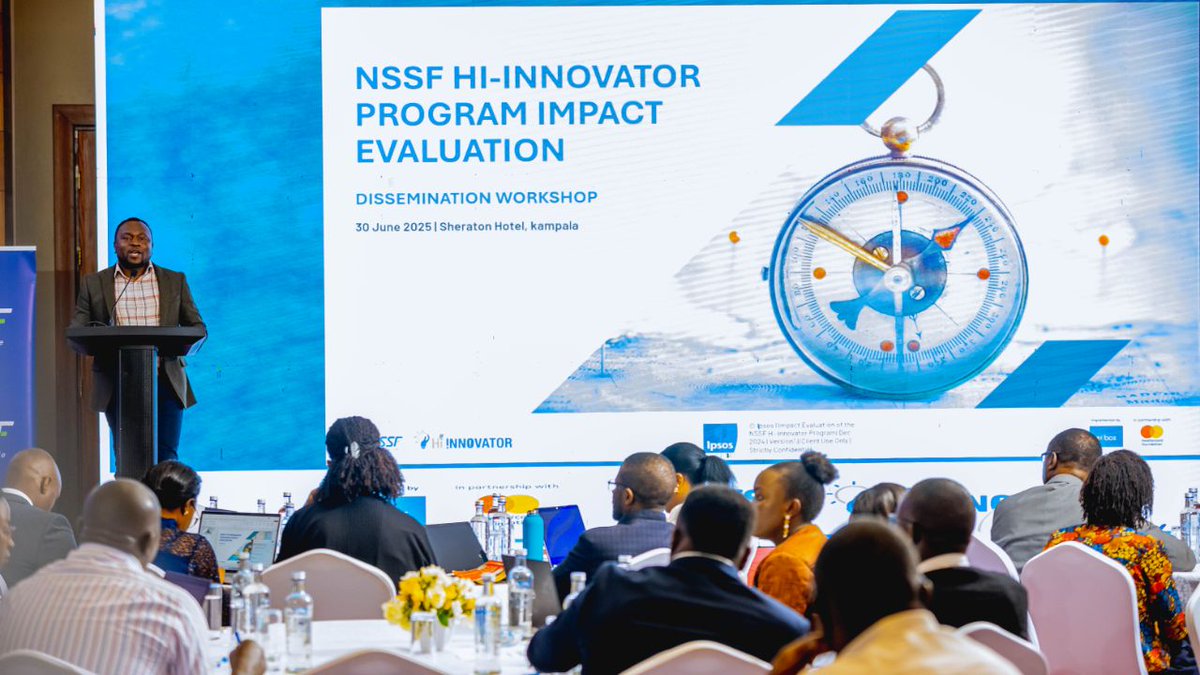 InpactUganda's tweet photo. #Happening

📍 This morning, we are at the @nssfug Hi-Innovator Program Impact Dissemination Workshop at Sheraton Hotel, Kampala!

A 🧵
#NSSFHiInnovator #InpactUganda https://t.co/obqHPREoUs
