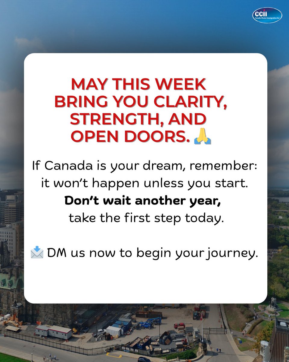 canadachoice1's tweet photo. This is definitely going to be a very good week ! If you believe reply with YES! #visaconsultants #canadachoiceimmigrationinc #visaapproval #startnow #starttoday #explorepage✨ #visaprofessionals #visaapplicationassistance https://t.co/cCqf8L8fJD