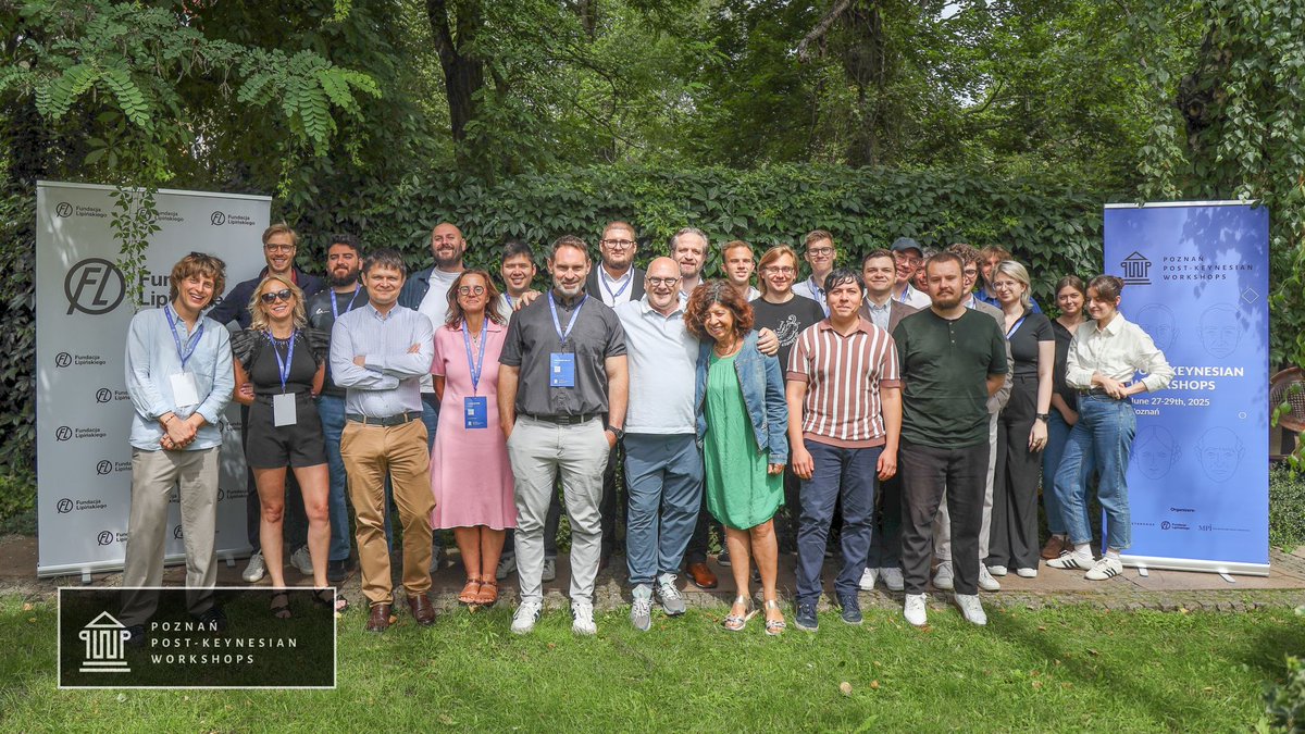 econ_pluralism's tweet image. 📸 Group photo from Poznan Post-Keynesian Workshops! Huge thank you to all lecturers – @Lprochon, Domenica Tropeano, Guillaume Vallet and @JalalQanas – and to all participants!
A unique chance to meet, exchange ideas, and rethink economics together.