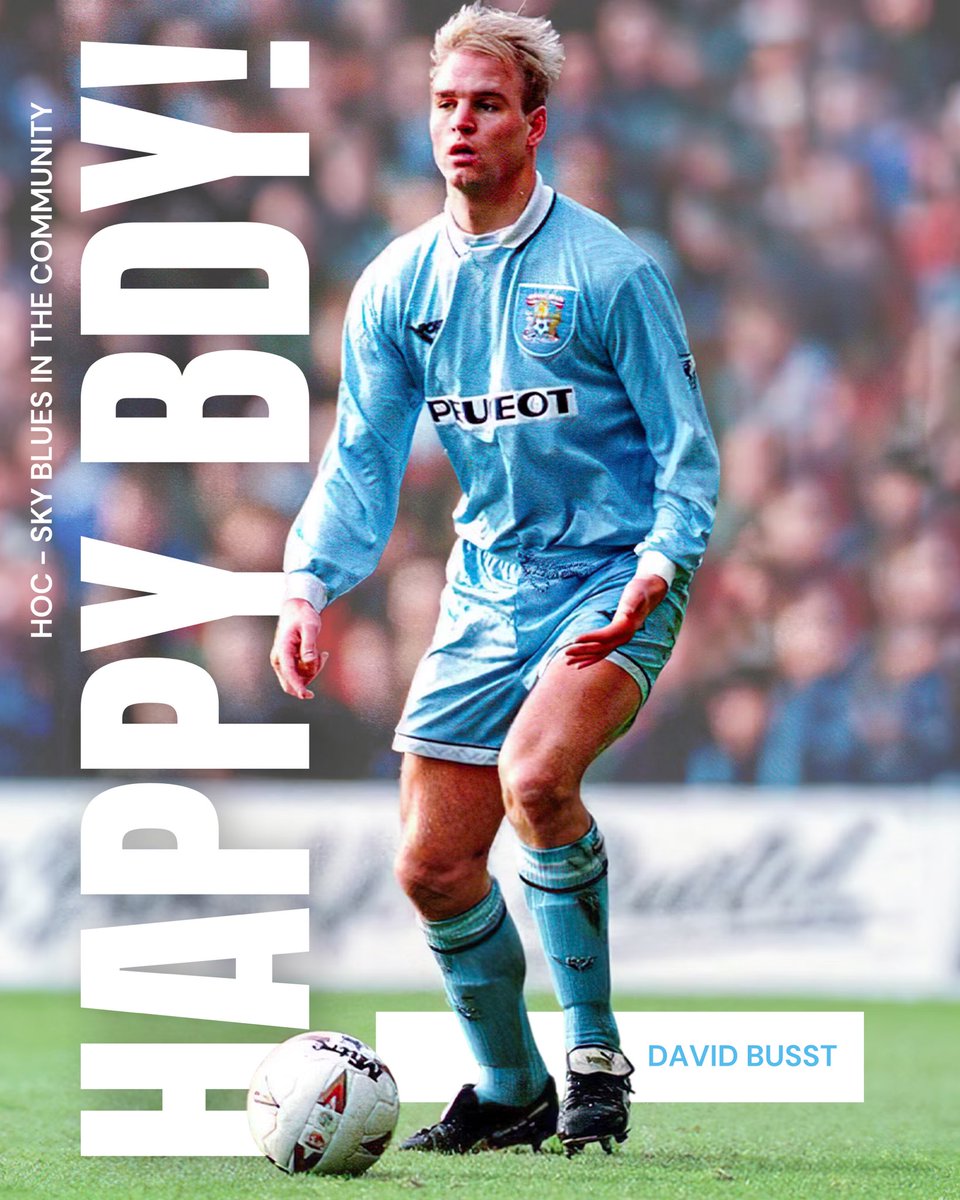Sky Blues in the Community (@sbitc_ccfc) on Twitter photo 30 JUNE | HAPPY BiRTHDAY to our Head of Community and <a href="/Coventry_City/">Coventry City</a> legend - David Busst 🎈
➡️ Thank you for all the support, time, dedication and commitment you put into our workplace and #MakingADifference within our community 🩵💙 30 JUNE | HAPPY BiRTHDAY to our Head of Community and <a href="/Coventry_City/">Coventry City</a> legend - David Busst 🎈
➡️ Thank you for all the support, time, dedication and commitment you put into our workplace and #MakingADifference within our community 🩵💙