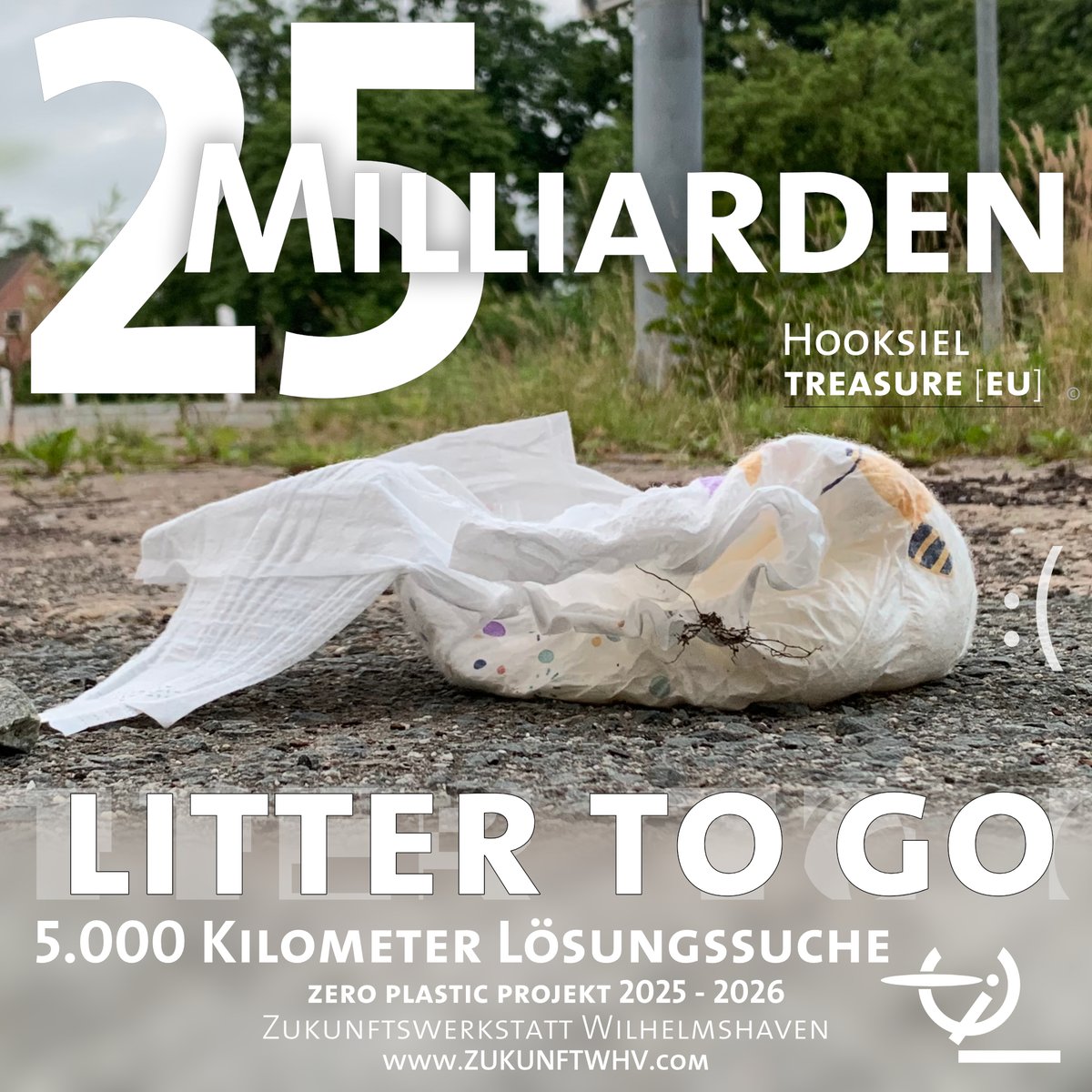 LITTER TO GO | 25 Milliarden
Unterstütze uns: 
tinyurl.com/2y7vpw9j

25 Milliarden Einwegwindeln werden in Europa pro Jahr verbraucht.

Zukunft buchen: 
tinyurl.com/25vhvoox

Werde Teil der Lösung:
tinyurl.com/278ns96r

zukunftwhv.com 
#zukunftwhv
<a href="/zukunftwhv/">Zukunftwerkstatt Wilhelmshaven</a>
