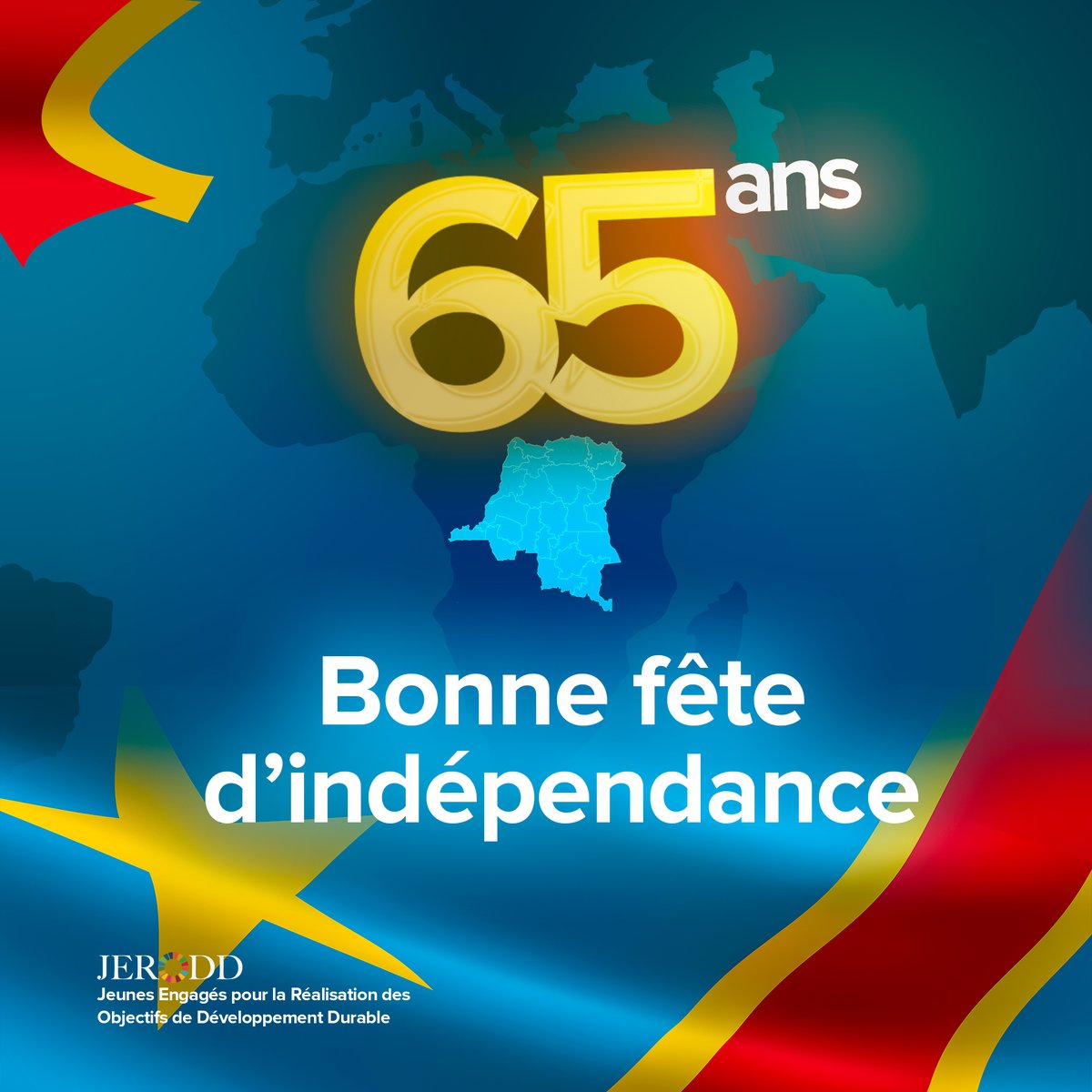 JERODDRDC's tweet image. 🇨🇩 65 ans d’indépendance pour la #RDC !
Une jeunesse debout, engagée pour un avenir durable ✊🏾🌍
Les #JERODD célèbrent la liberté, l’unité et l’espoir.
