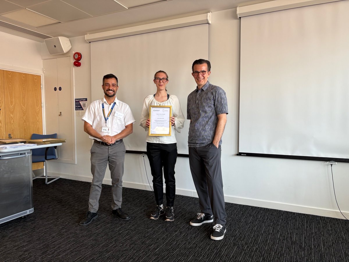 UoBChemistry (@uobchemistry) on Twitter photo Congratulations to 2nd year PhD student Lauren Senkiw-Smith from the <a href="/PikramenouGroup/">PikramenouGroup</a> who won a poster prize at the RSC Photophysics and Photochemistry Group Early Career Meeting. Congratulations to 2nd year PhD student Lauren Senkiw-Smith from the <a href="/PikramenouGroup/">PikramenouGroup</a> who won a poster prize at the RSC Photophysics and Photochemistry Group Early Career Meeting.