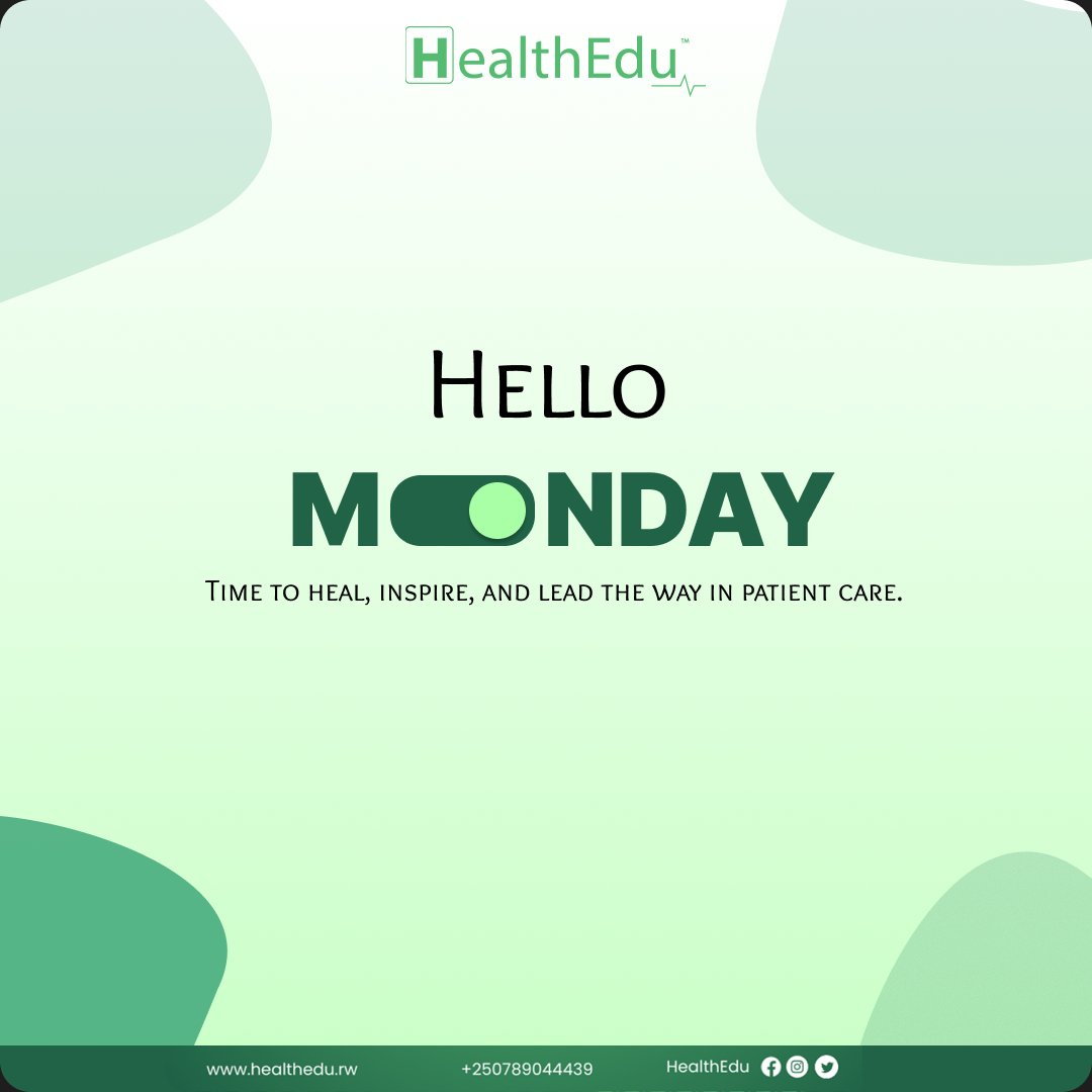 It’s Monday! Let’s bring our best to every patient interaction today. 🌞👩‍⚕️👨‍⚕️ #MondayVibes #PatientFirst