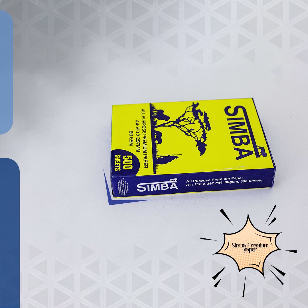 SimbaStationery's tweet image. Your printer didn’t break… it just gave up on your fake paper.
Simba Premium Paper would never do you like that.

#SimbaPremiumPaper #PrinterFriendly #OfficeDrama #PaperMatters #NoMoreJams #MadeInRwanda #RealPaperEnergy #SimbaStationery #PrintResponsibly #OfficeBanter