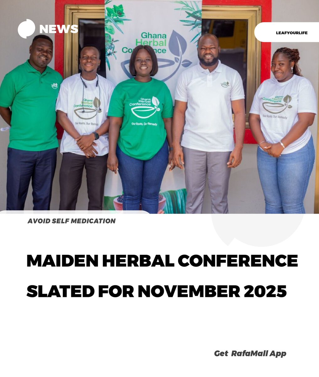 rafamall's tweet photo. The maiden edition of the Ghana Herbal Conference has been officially launched with a special on-air session, spotlighting the nation’s commitment to preserving and promoting herbal medicine as a powerful tool for national health and development. https://t.co/Dpr0r2XTR8