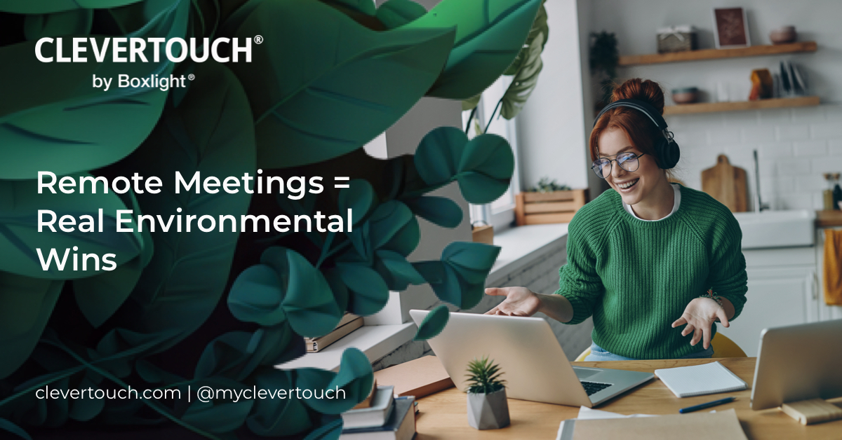 By enabling seamless remote collaboration, Clevertouch helps businesses reduce travel-related emissions and lower overall energy use. Small changes. Big results. Let's keep innovating for a cleaner, smarter world 🌍✨bit.ly/3HGrUzq

#GreenTech #WorldEnvironmentDay