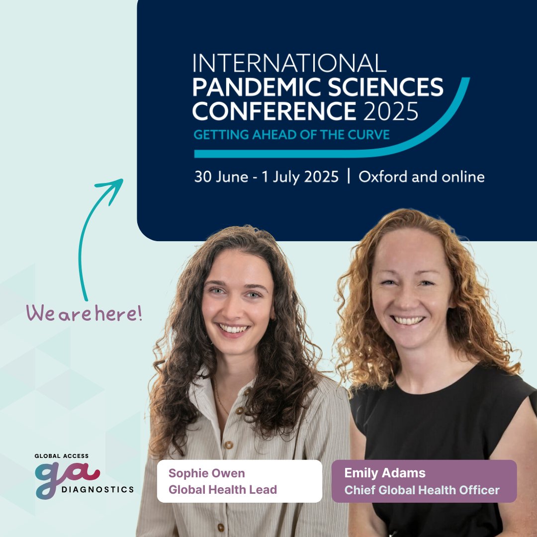We’re at the International Pandemic Sciences Conference 2025!

Dr Emily Adams &amp; Dr Sophie Owen are representing GADx, connecting with global experts and pushing diagnostics to the forefront of pandemic preparedness. 🧪🌍

#GlobalHealth #Diagnostics
