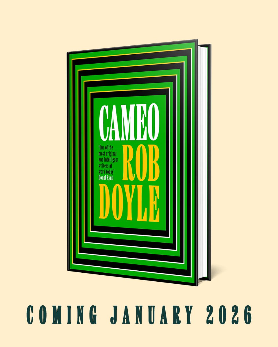 wnbooks's tweet image. Introducing the new novel from Irish Book Award-shortlisted author @RobDoyle1, CAMEO.
A daring comedy and dazzling meditation on fiction and reality, CAMEO is the story of the life of an invented novelist who has runaway success.
Pre-order now: geni.us/CameoHB