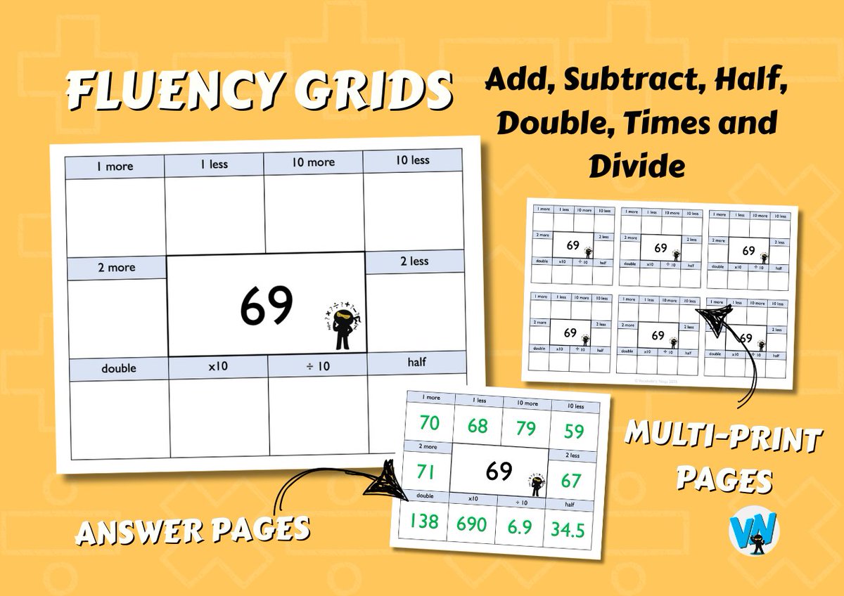 VocabularyNinja's tweet image. 🥰🥷New Resource - Fluency Grids 🥷🥰

📲 bit.ly/4456Z2x

Vocabulary Ninja is super-excited to launch our latest resource series…Fluency Grids. Each bundle comes with many, many slides, multi-print slides and answer slides!

#maths #fluencygrids #primary #edutwitter